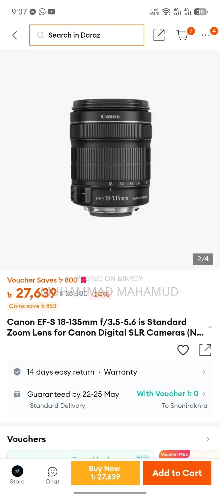 Canon 700d With 18-135 Mm STM Lens