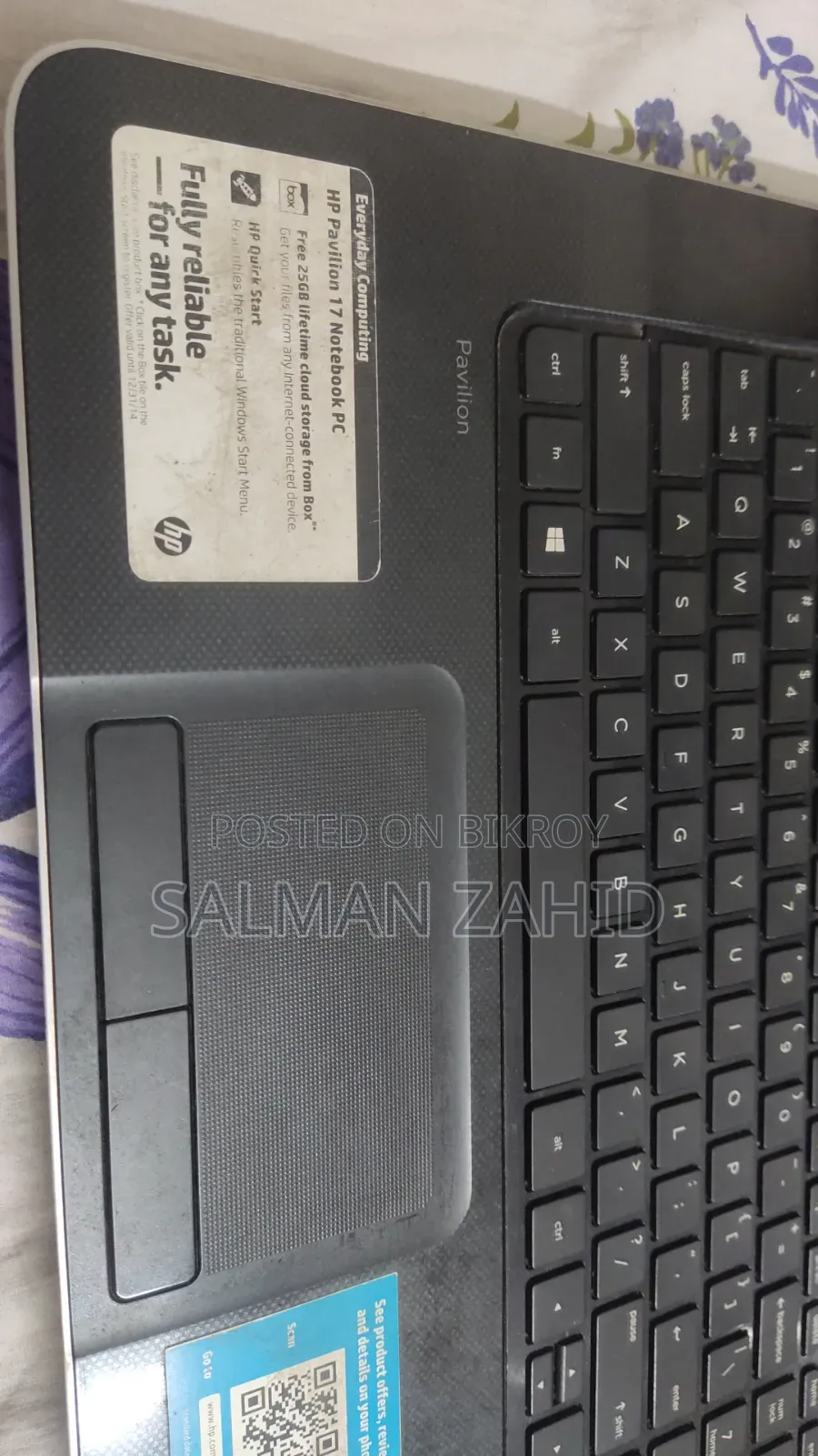 Laptop HP Pavilion 17 4GB AMD A4 SSD 256GB