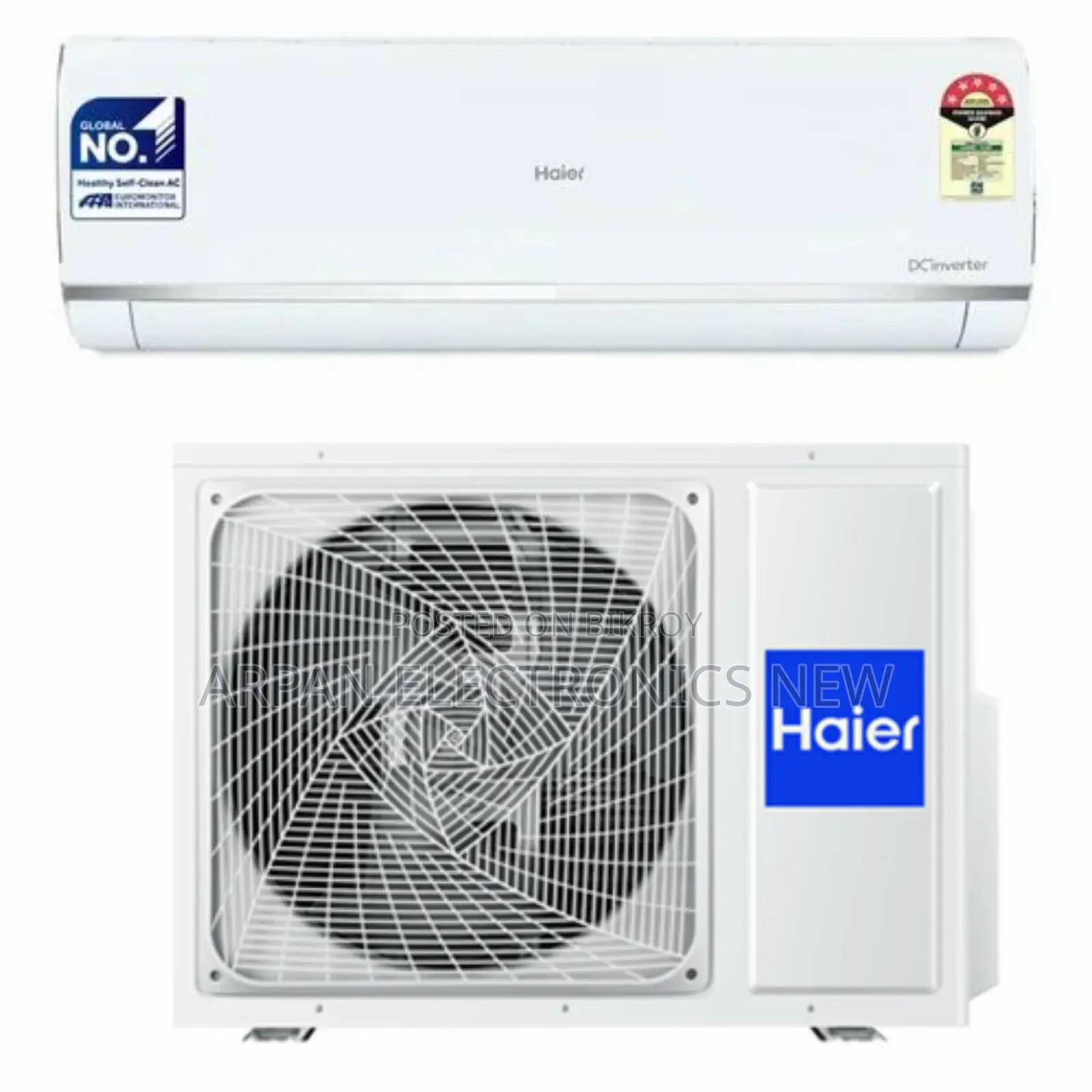 Haier Inverter AC Range (Tr): 1.5 Ton Capacity (Btu): 18000