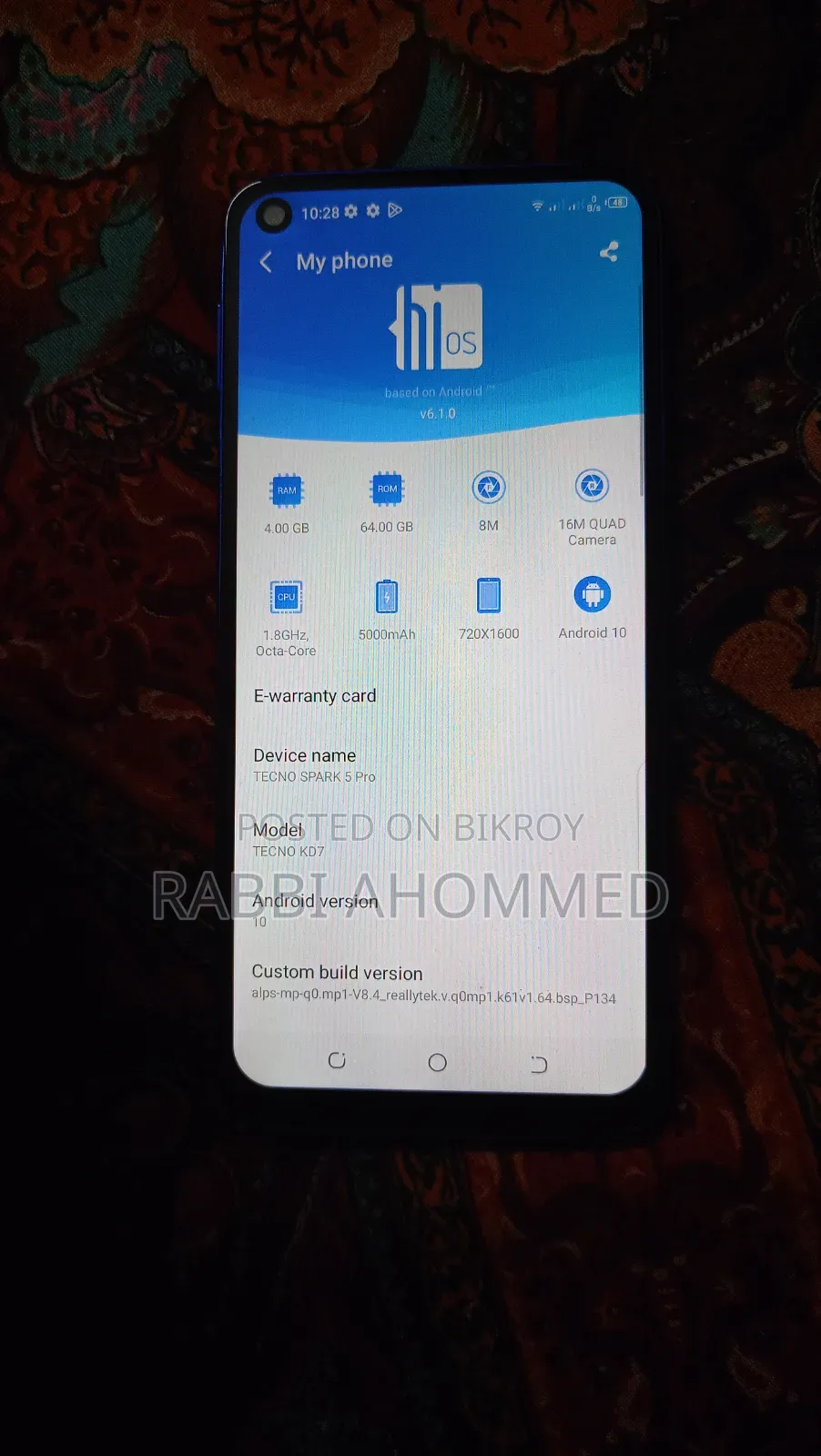 Tecno Spark 5 Pro 64 GB Blue