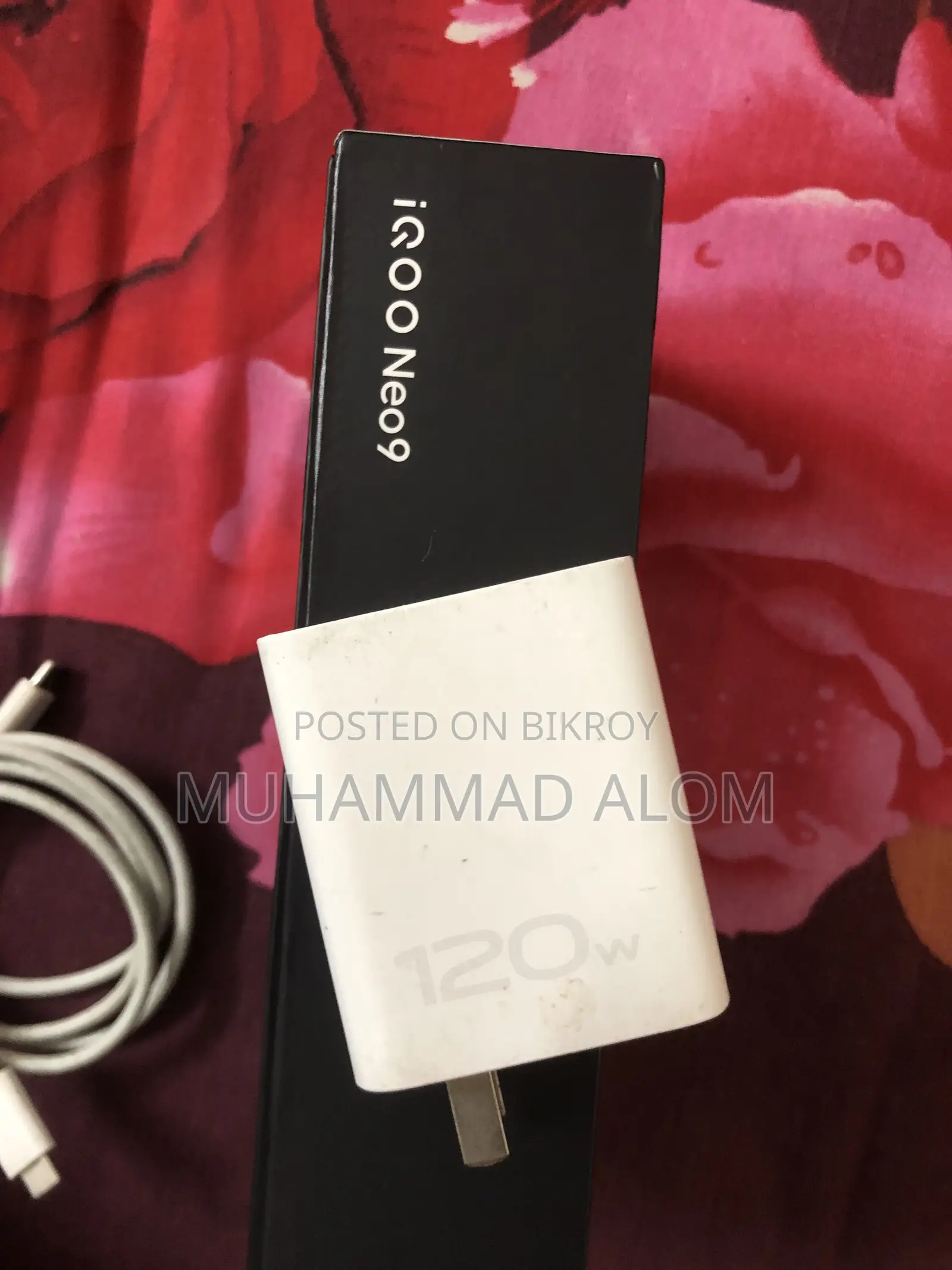 Iqoo 120w 100% Original Charger Adapter Cable