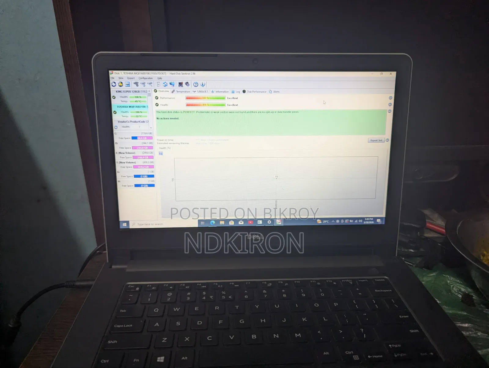 Laptop Dell 8GB Intel Core I3 HDD+SSD 1T