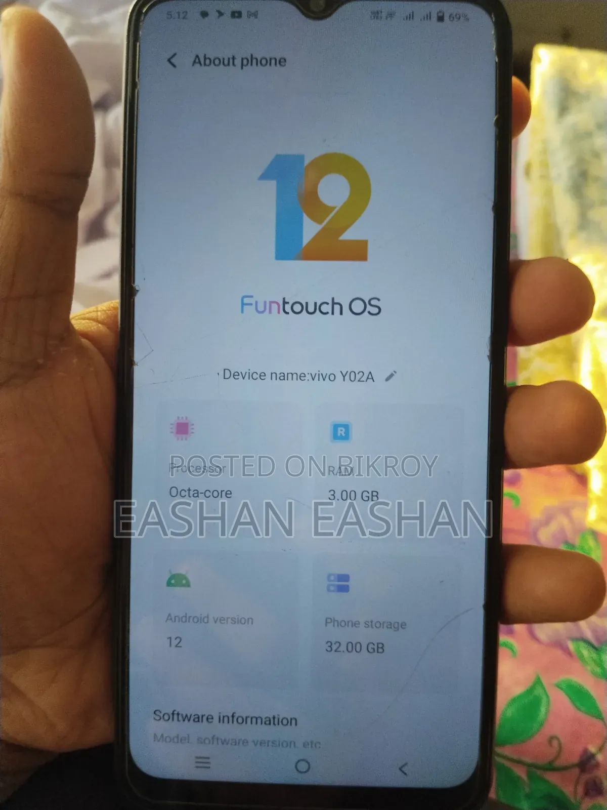 Vivo Y02A 32 GB Black