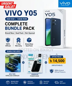 New Vivo Y20 64 GB Black