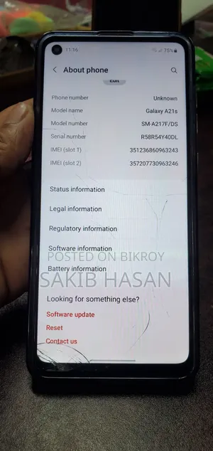 Samsung Galaxy A21s 64 GB Blue