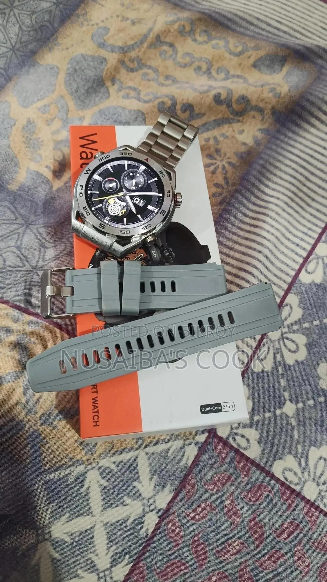 Used Haylou Smart Watch + Satainless Steel Strip