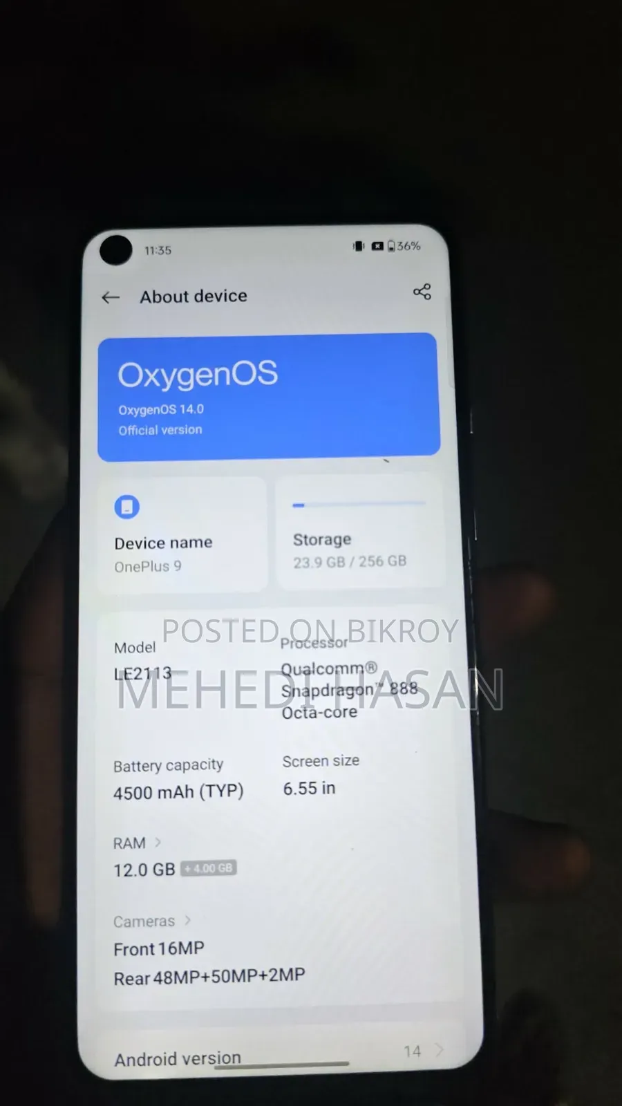 OnePlus 9 256 GB Blue