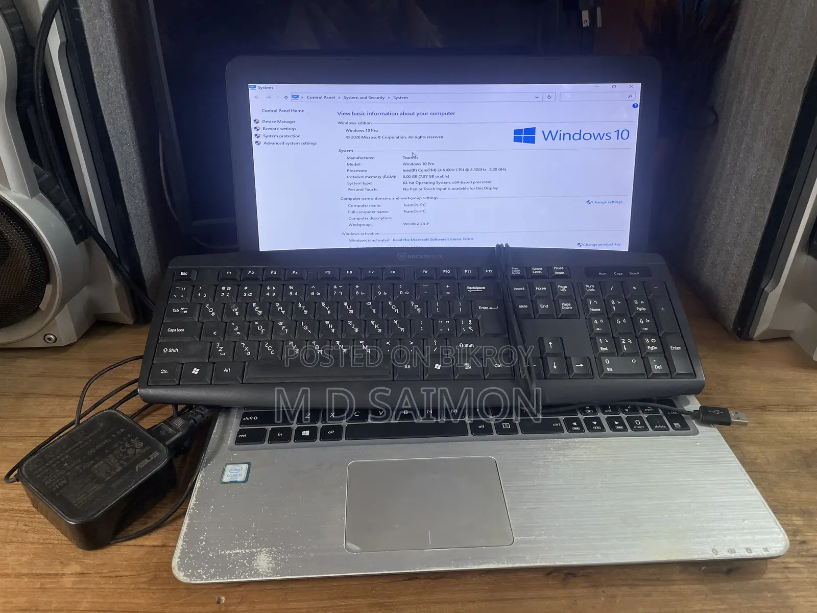Laptop Asus 8GB Intel Core I3 SSD 256GB