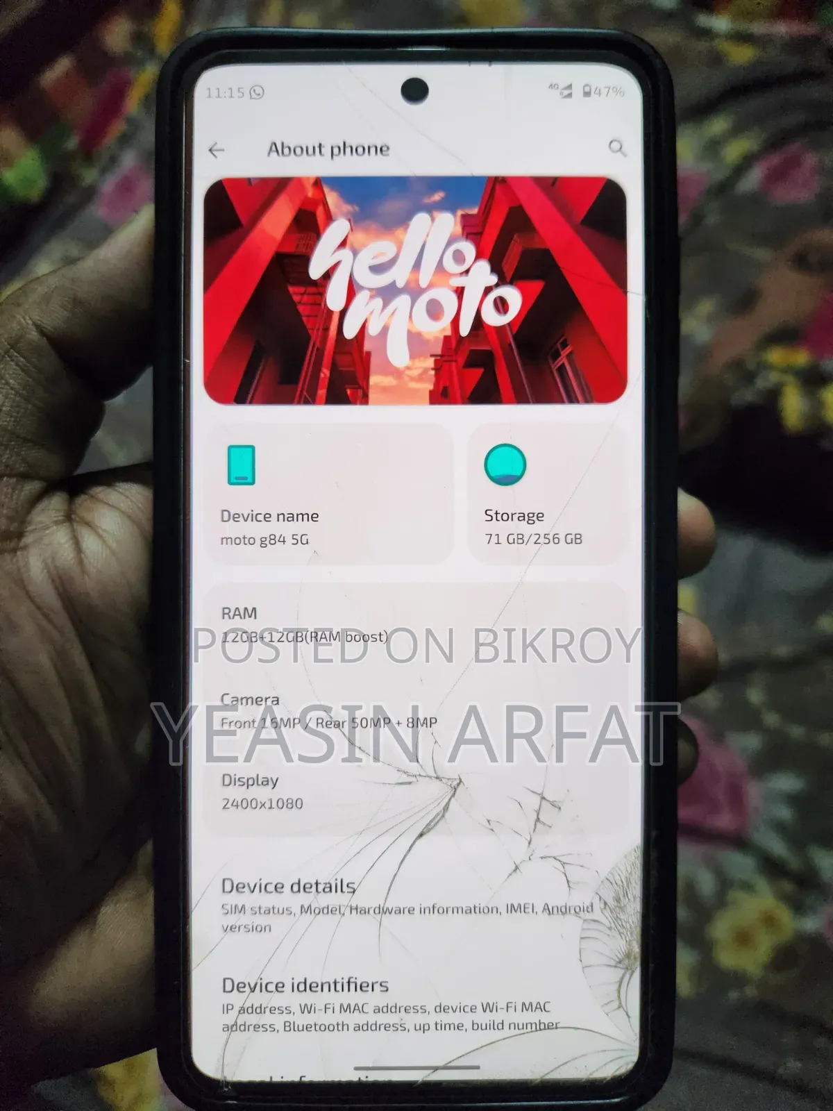 Motorola Moto G84 5G 256 GB Purple