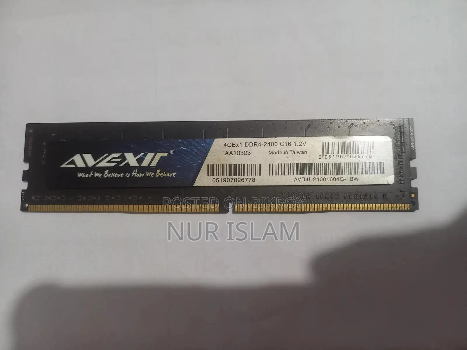 Avexir Budget Series 4gb Ddr4 Desktop Ram