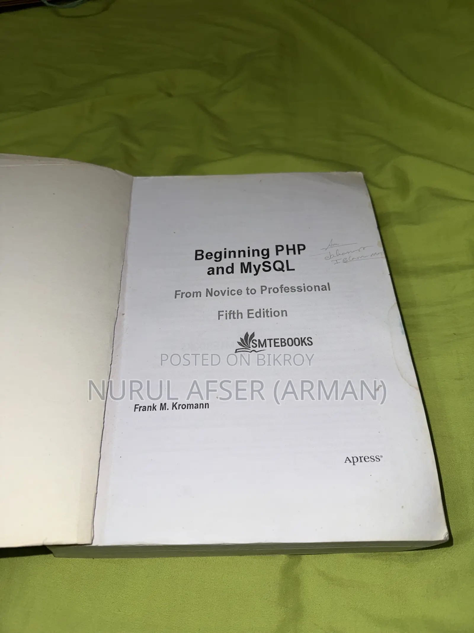 Beginning PHP and MySQL Book for Sale