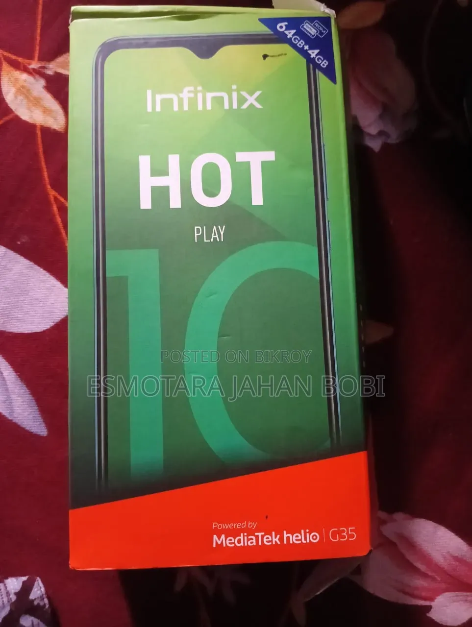 Infinix Hot 10 Play 64 GB Black