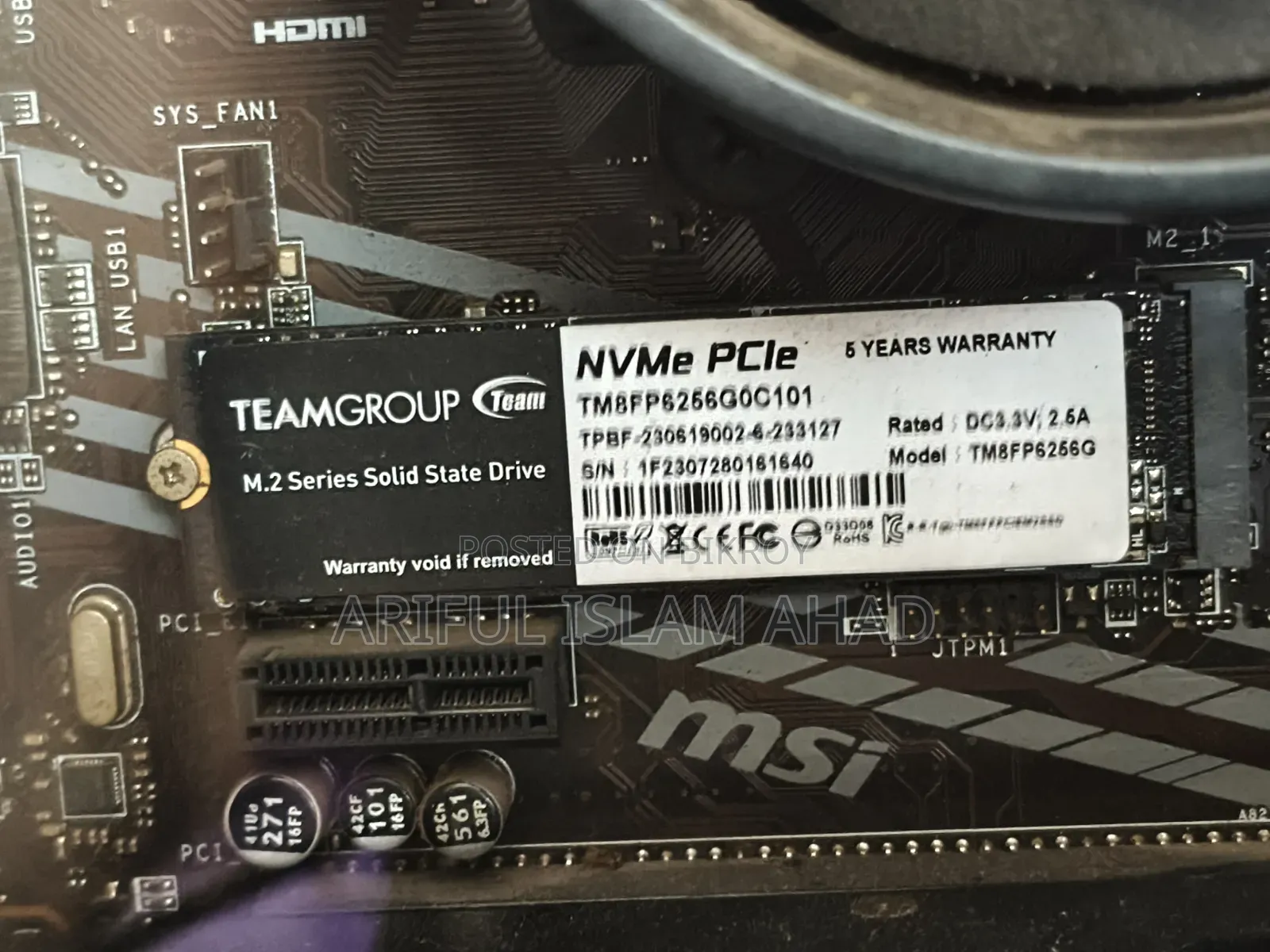 256GB SSD Used Like New
