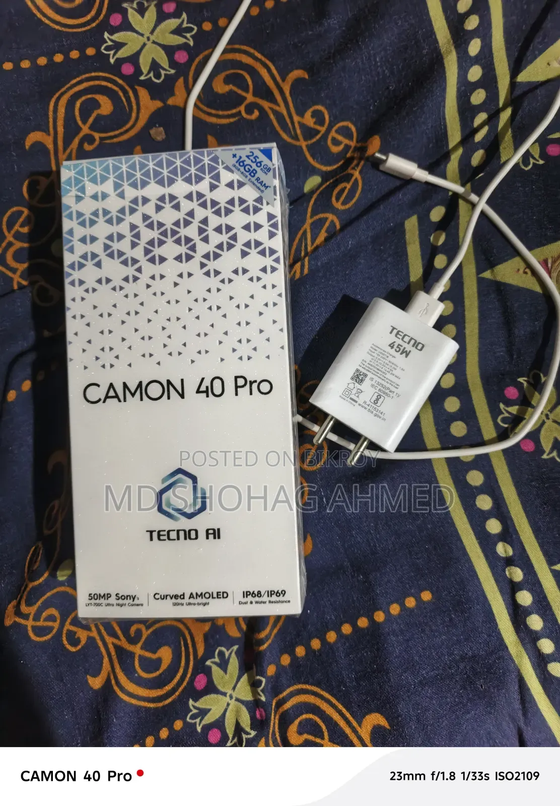 Tecno Camon 40 Pro 5G 256 GB Black