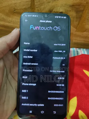 Vivo Y15 64 GB Blue