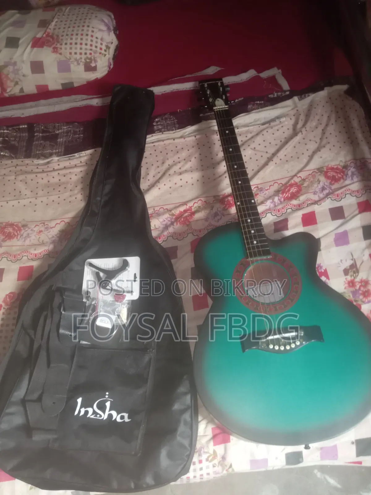 Hinsha Guitar with 8 Free Gift Items