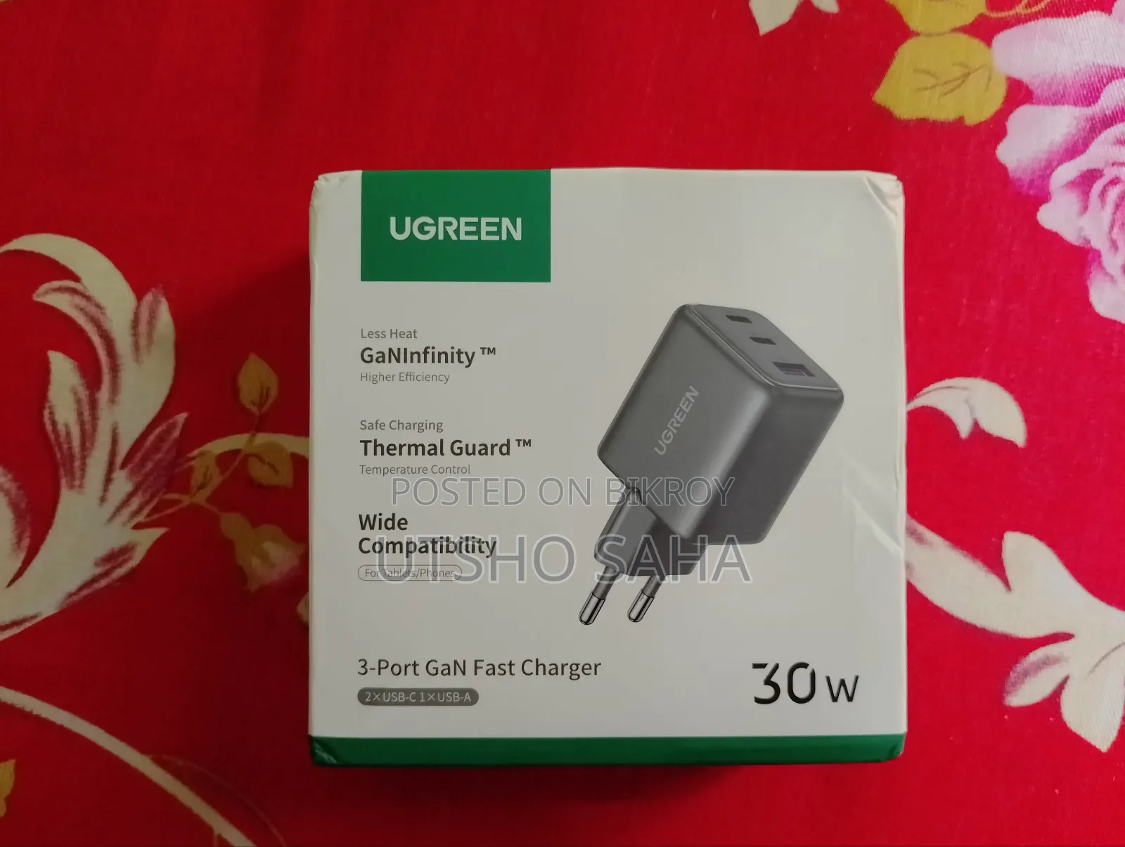 Ugreen 30w Gan Charger for iPhone/Samsung