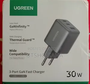 Ugreen 30w Gan Charger for iPhone/Samsung
