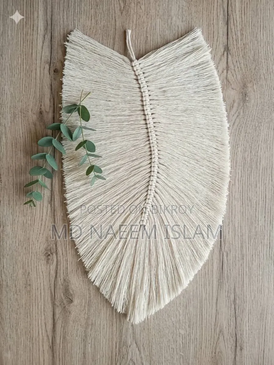 Macrame Feather Wall Hanging