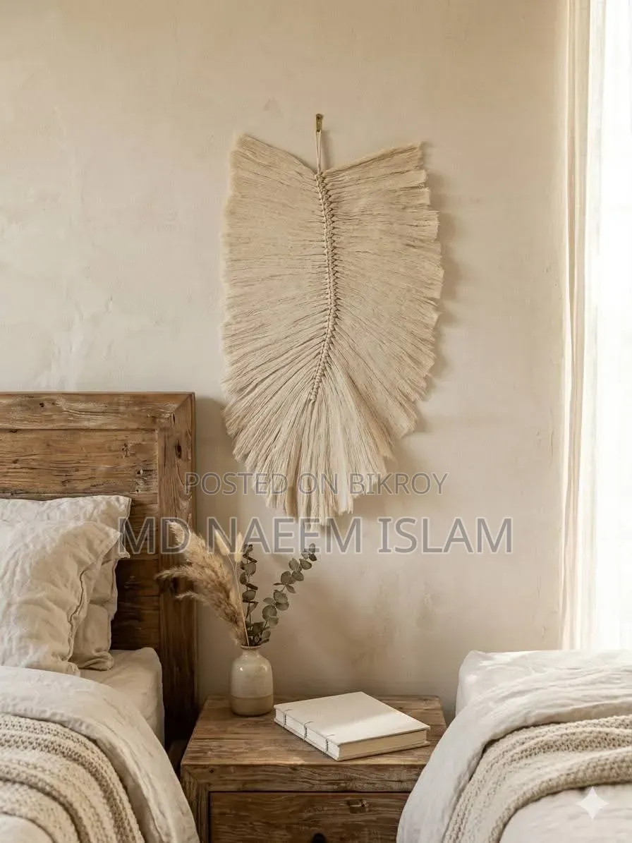 Macrame Feather Wall Hanging
