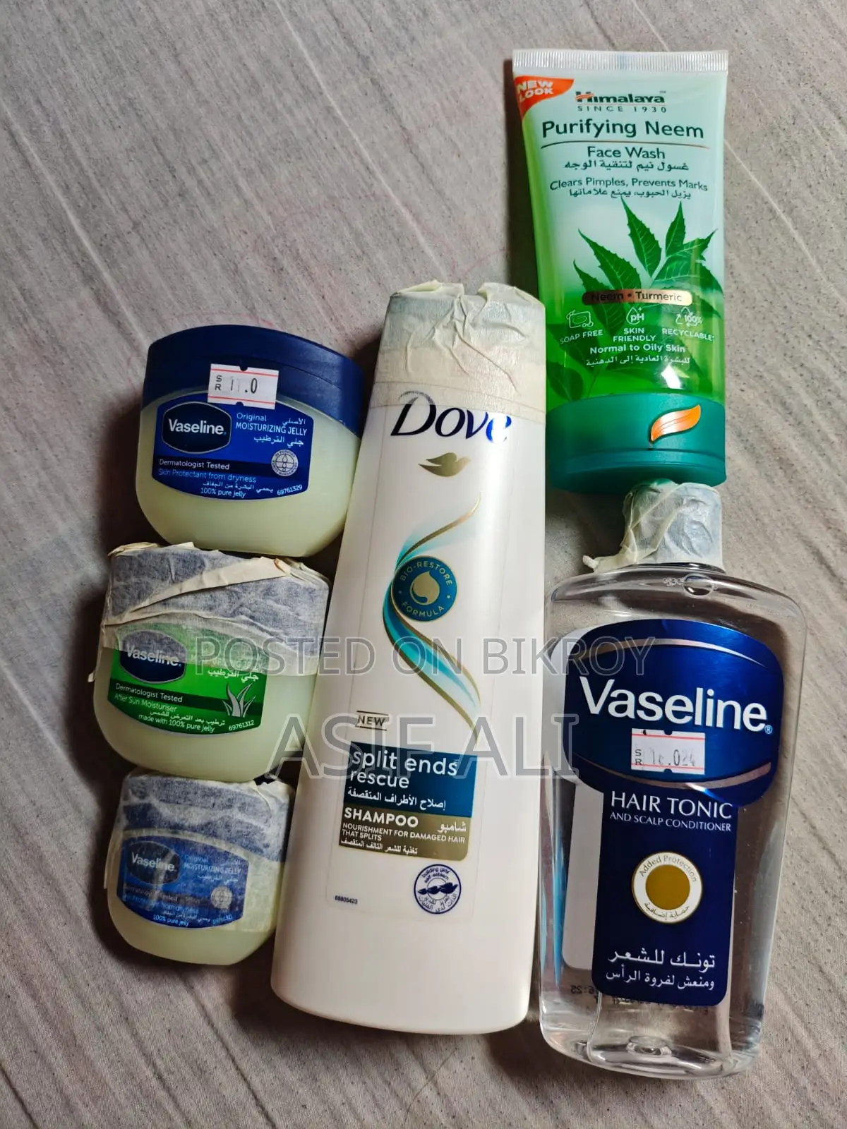 Vaseline, Dove, Himalaya From UAE