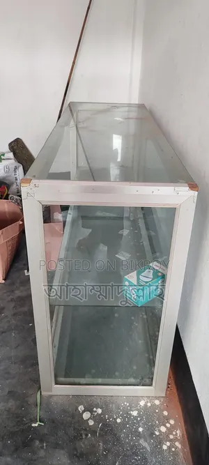 Aluminum/Glass Shop Shelf