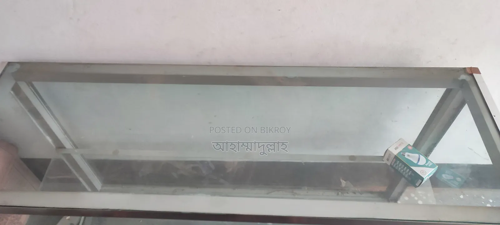 Aluminum/Glass Shop Shelf