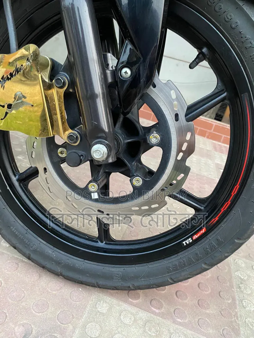 New TVS Apache 160 4V 2023 Black