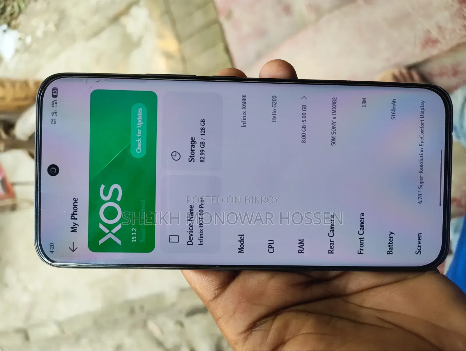 Infinix Hot 60 Pro+ 128 GB Black