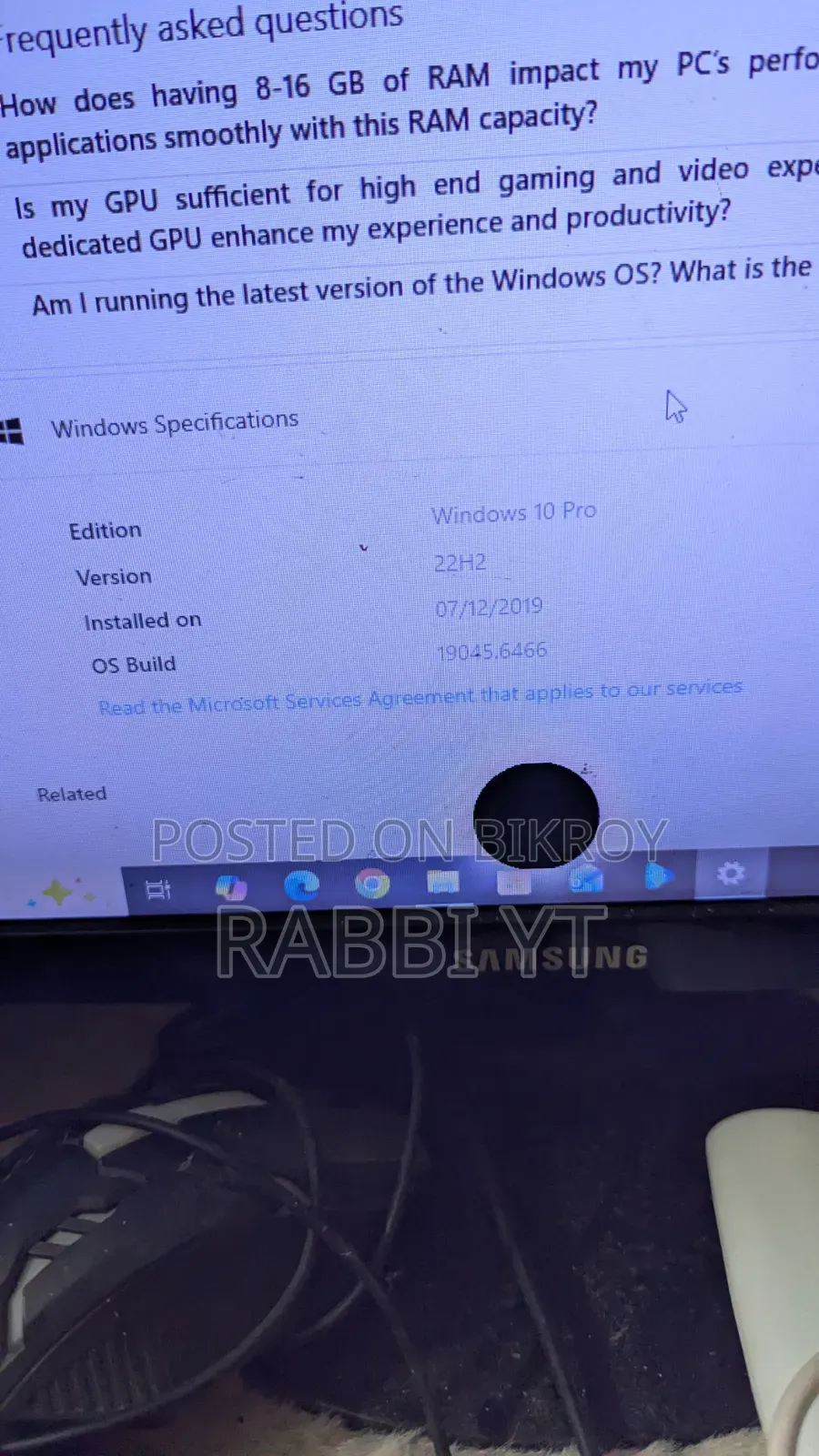 New Desktop Computer 8GB Intel Core I5 SSD 250GB