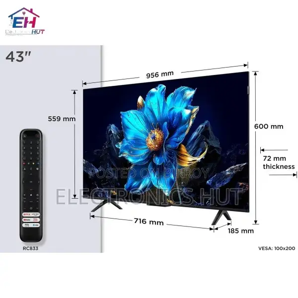 Hot Deal Offer (TCL 43p7k 43" Smart UHD HDR QLED Google TV)