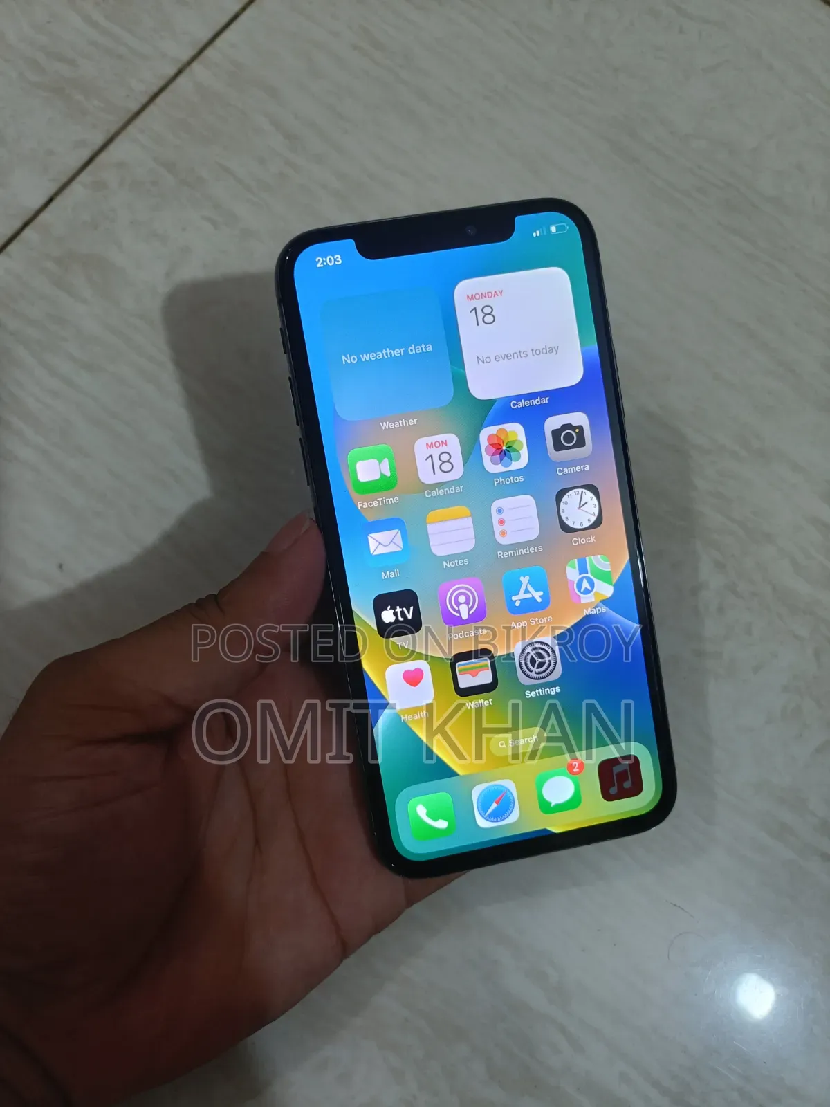 Apple iPhone X 64 GB Black
