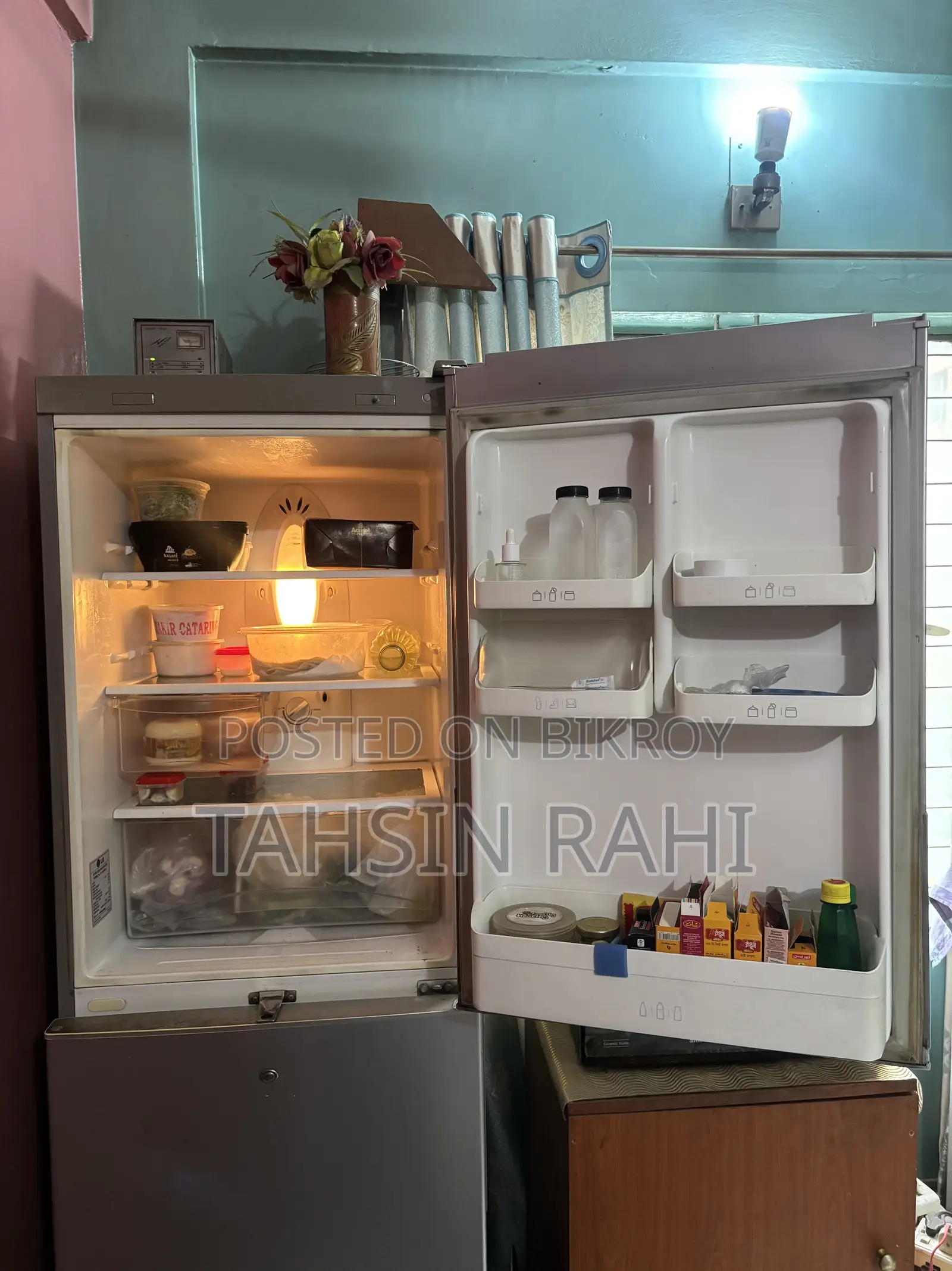 Lg No-Frost Bottom Freezer Refrigerator (Silver Color)