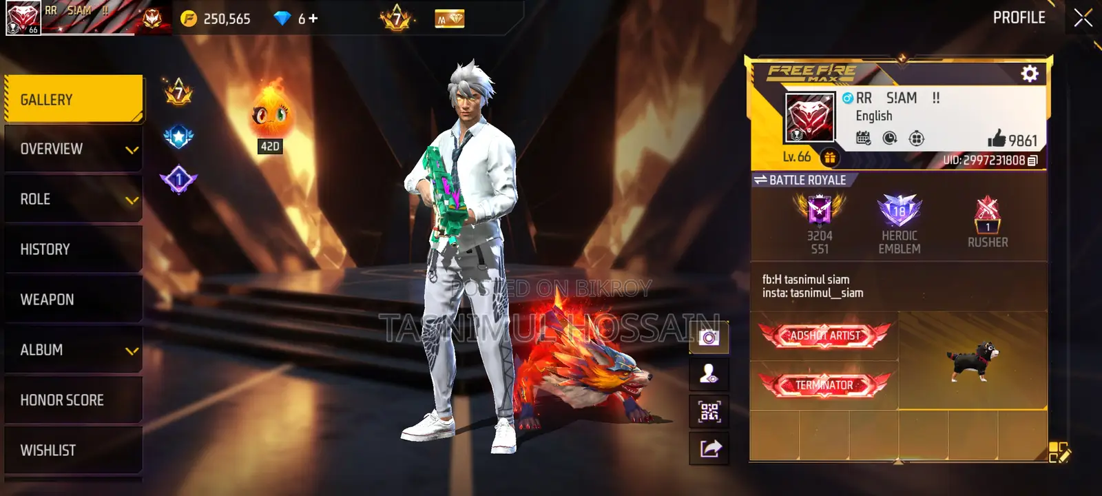 Free Fire Account