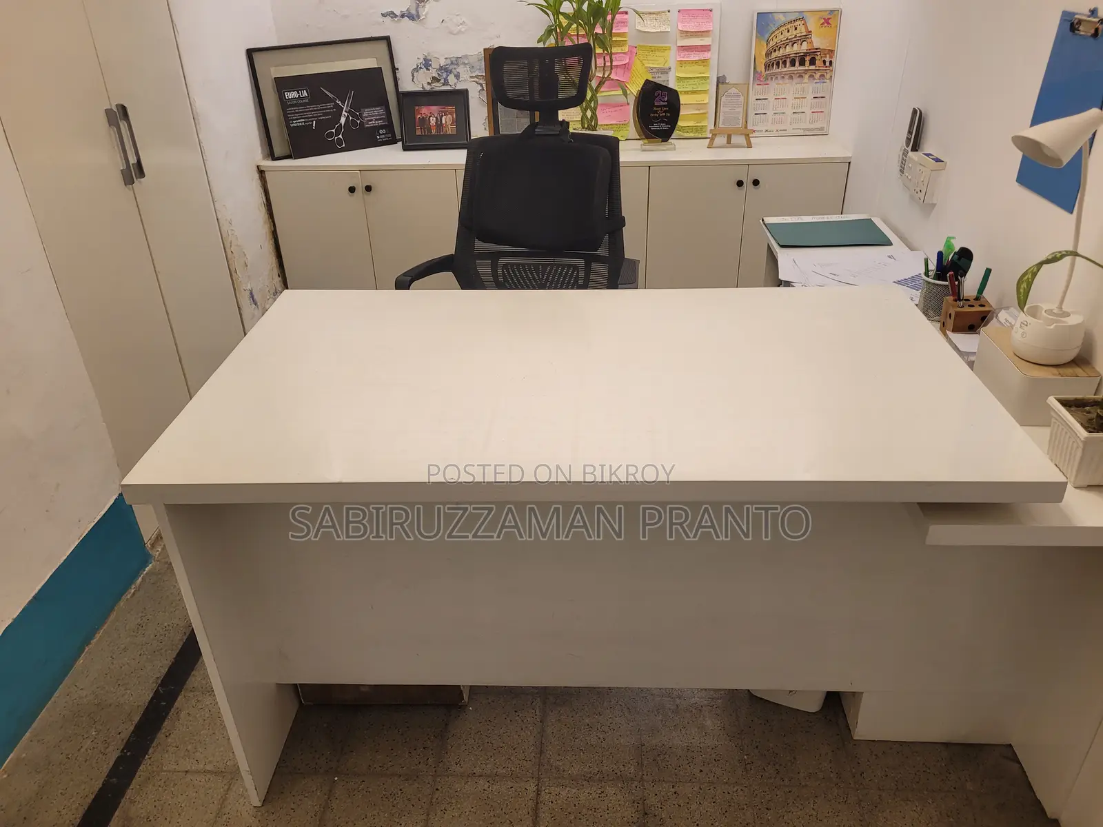 Executive Table Chair – Premium White Finish