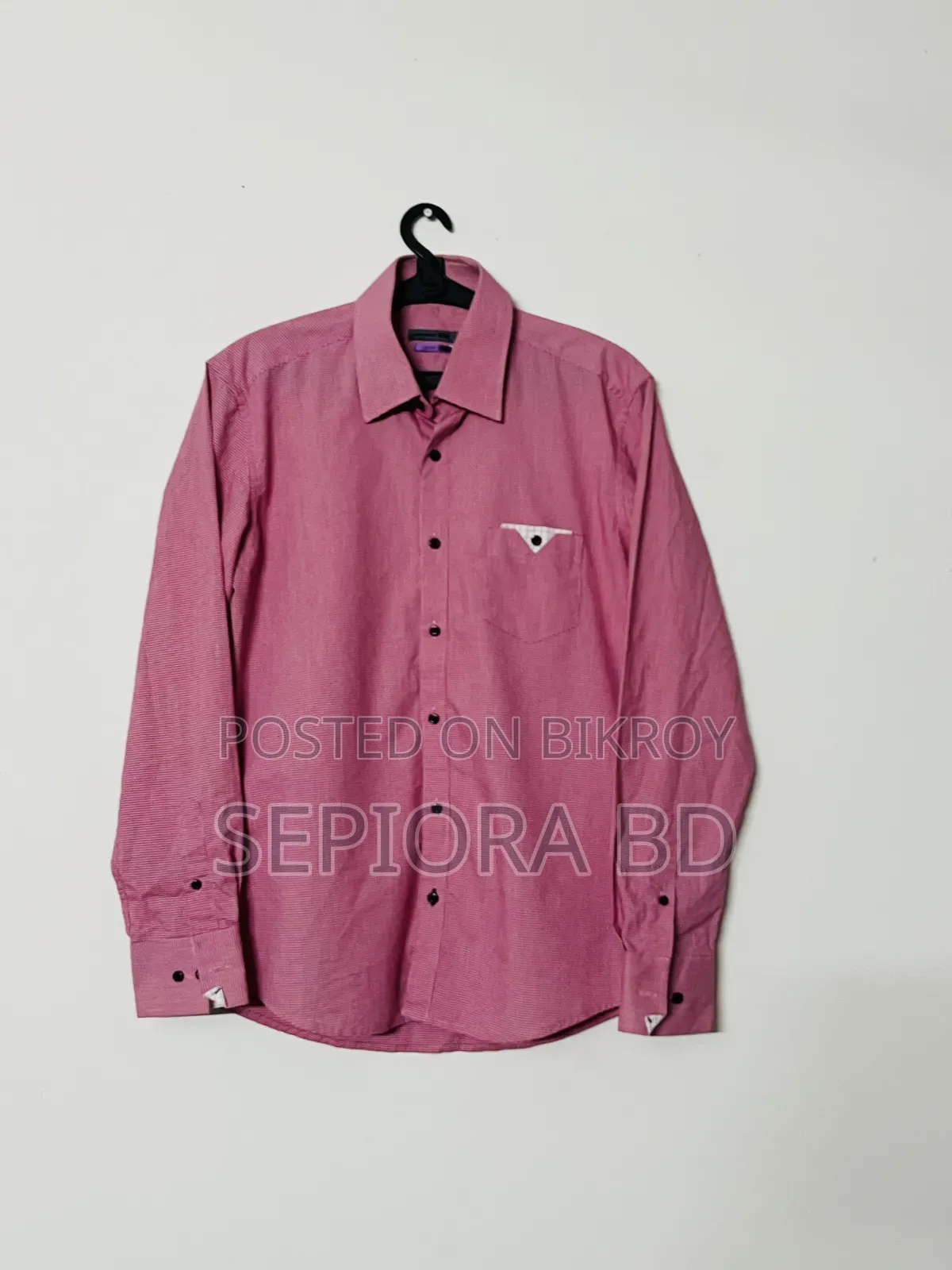 Premium Pink Micro Check Formal Shirt | Slim Fit Full Sleeve