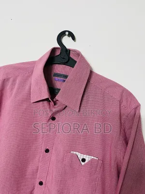 Premium Pink Micro Check Formal Shirt | Slim Fit Full Sleeve