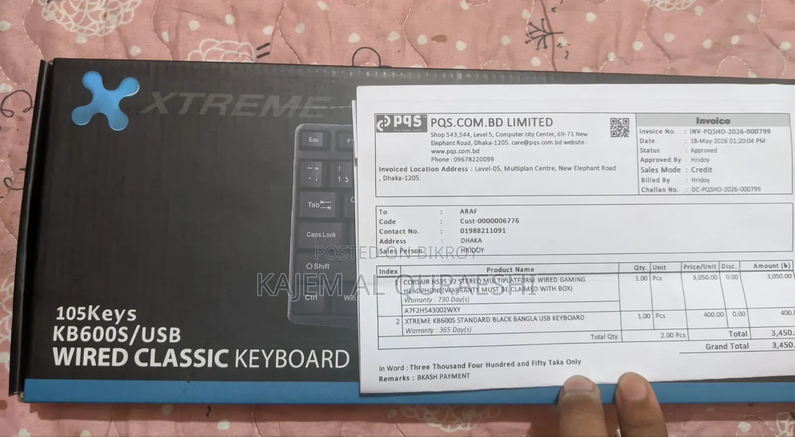 Xtreme Kb600s(Intact+1y Warranty)