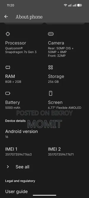 Nothing Phone 3a 256 GB White