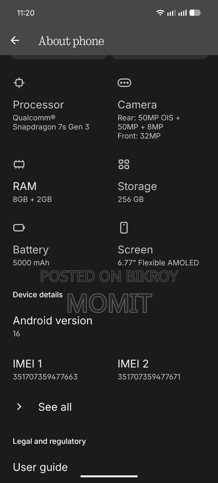 Nothing Phone 3a 256 GB White