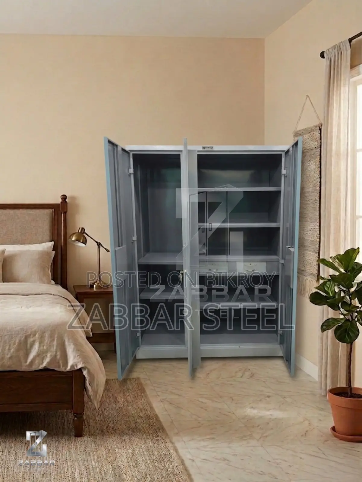 Modern 3-door Almirah by Zabbar Steel