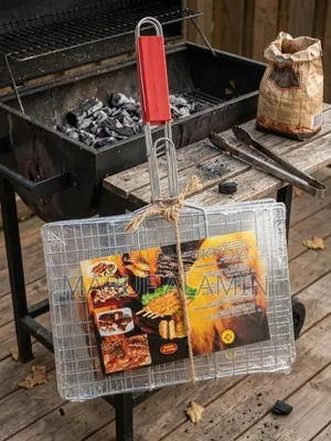 Heavy-Duty BBQ Grill Net for Qurbani Beef and Kebab Grilling