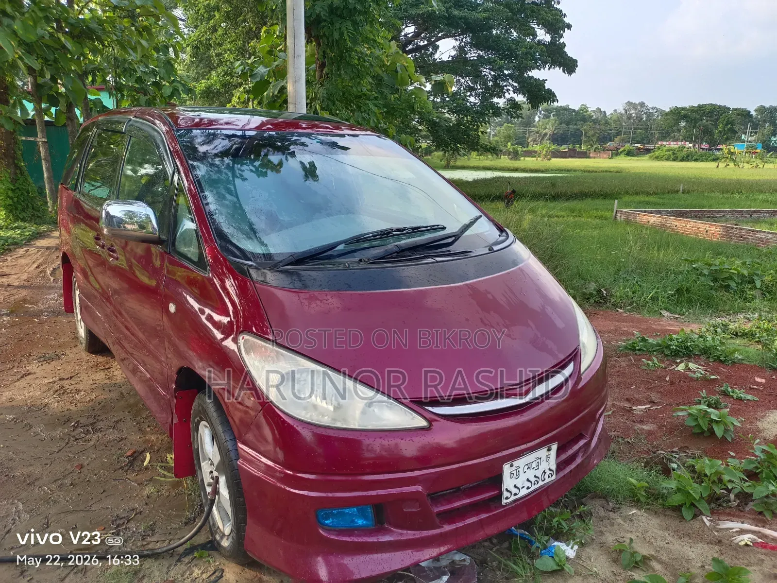 Toyota Estima 2001 Red