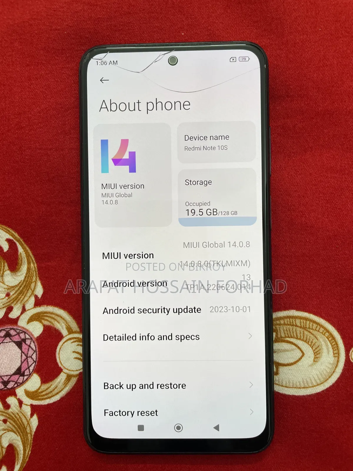 Xiaomi Redmi Note 10S 128 GB Blue