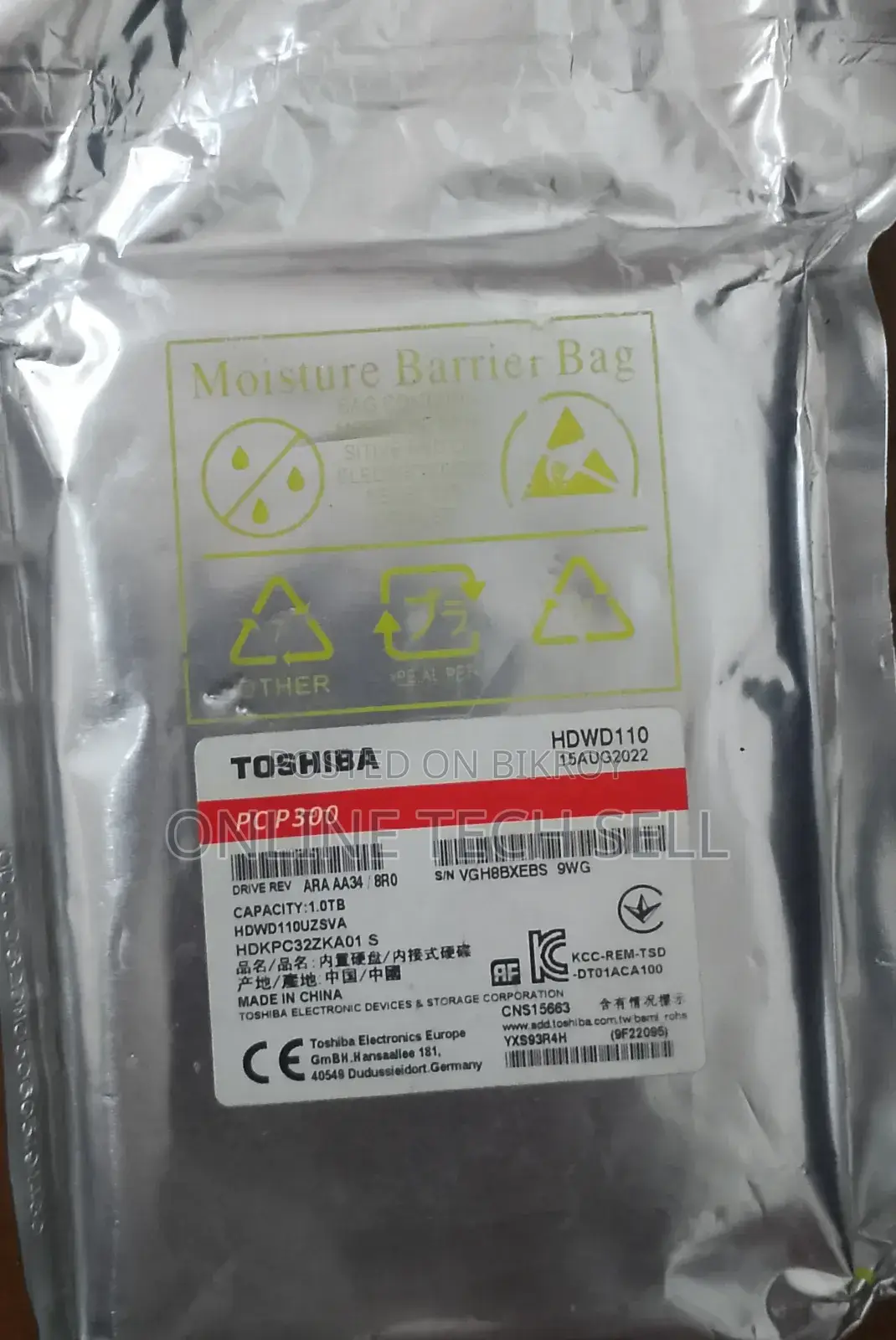 1tb HDD Toshiba