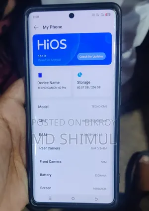 Tecno Camon 40 Pro 5G 256 GB Rose Gold