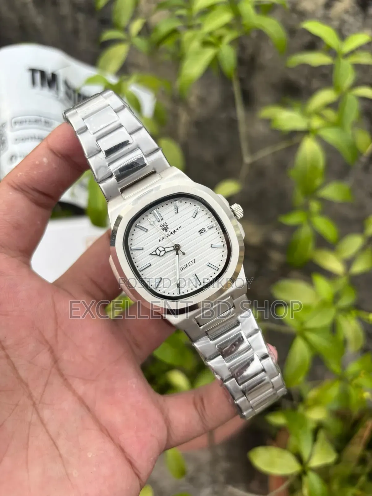 Poedagar 613 Luxury Stainless Steel Strap Watch