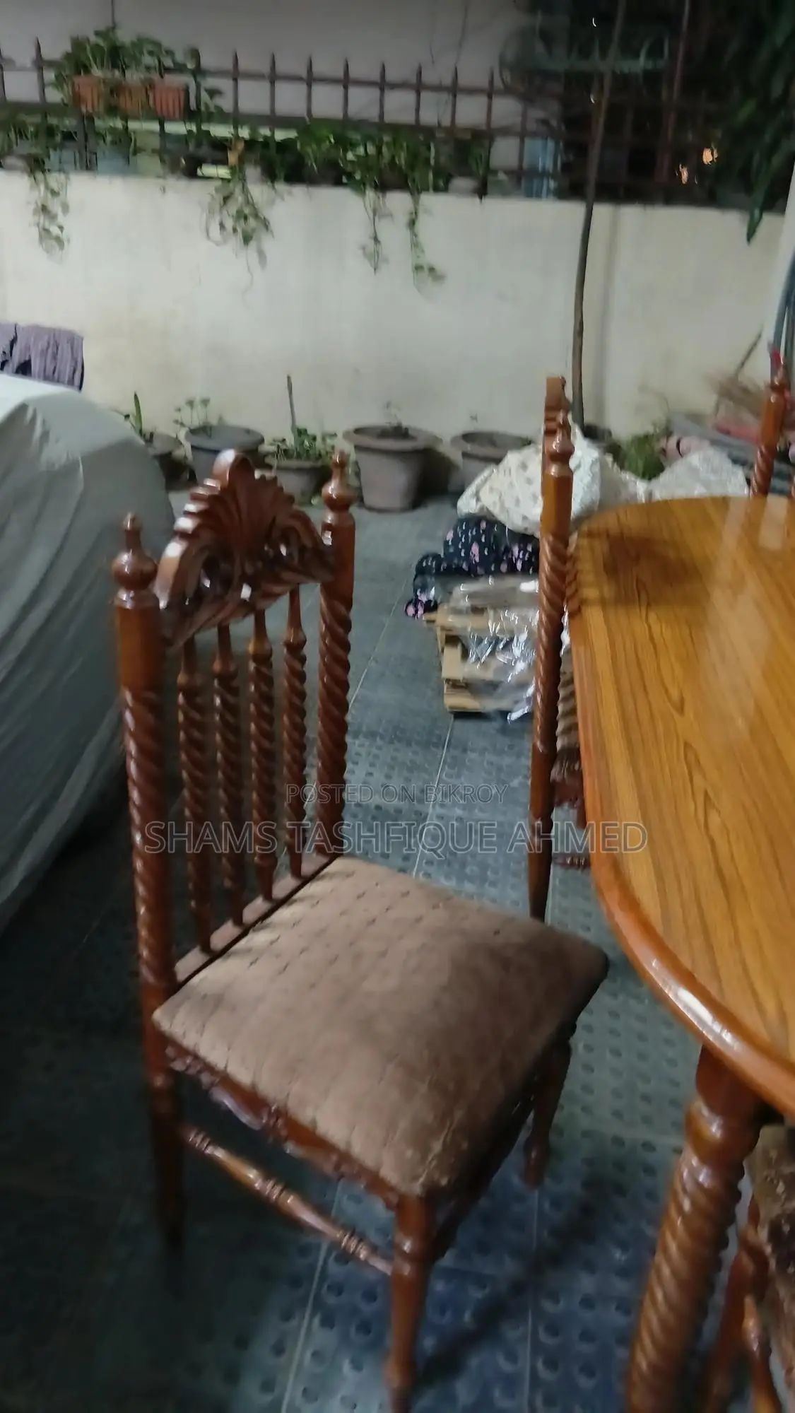 Six Seater Wooden Dining Table