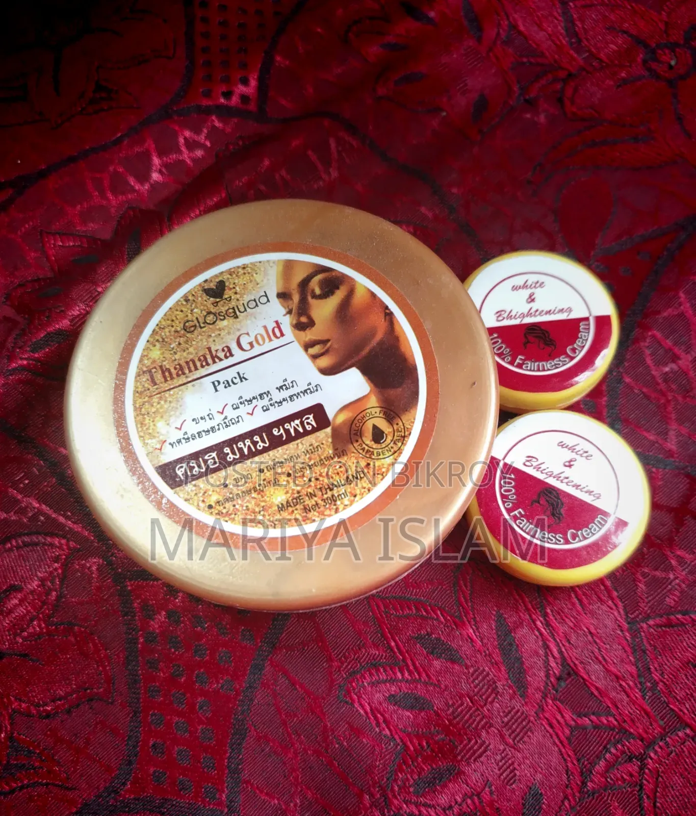 Thanaka Gold Face Pack and Special Whitening Night Cream