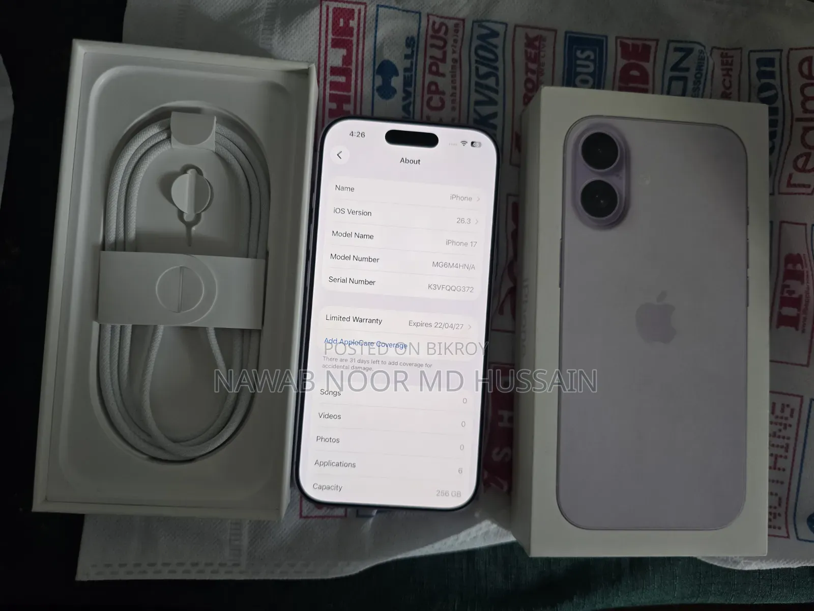 New Apple iPhone 17 256 GB Purple